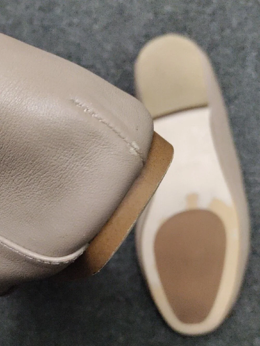 Quince Beige Leather Loafers with Gold Horsebit